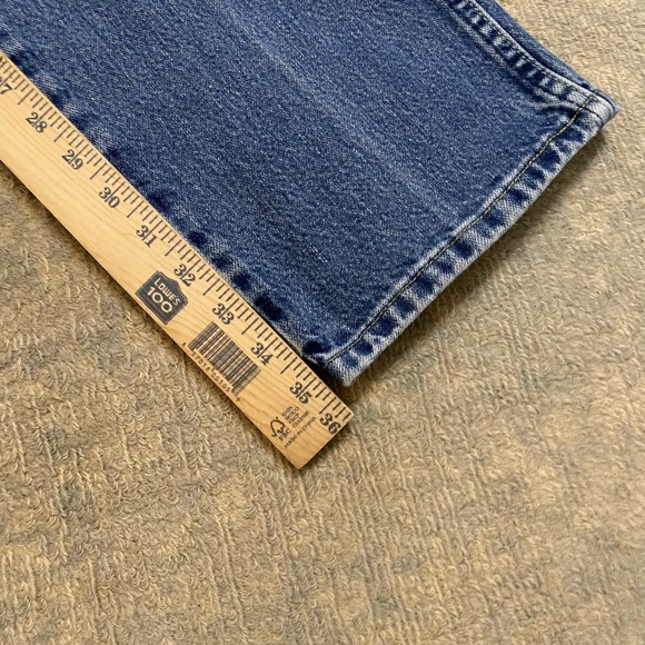 Wrangler George Strait Jeans Mens 34x36 Blue Medium Wash Straight Denim Pants - Picture 7 of 12